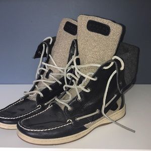 Sperry High Tops / Fold Over, only worn once